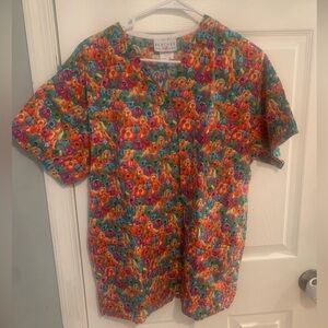 Peaches Uniforms Multicolor Dog Scrub Top